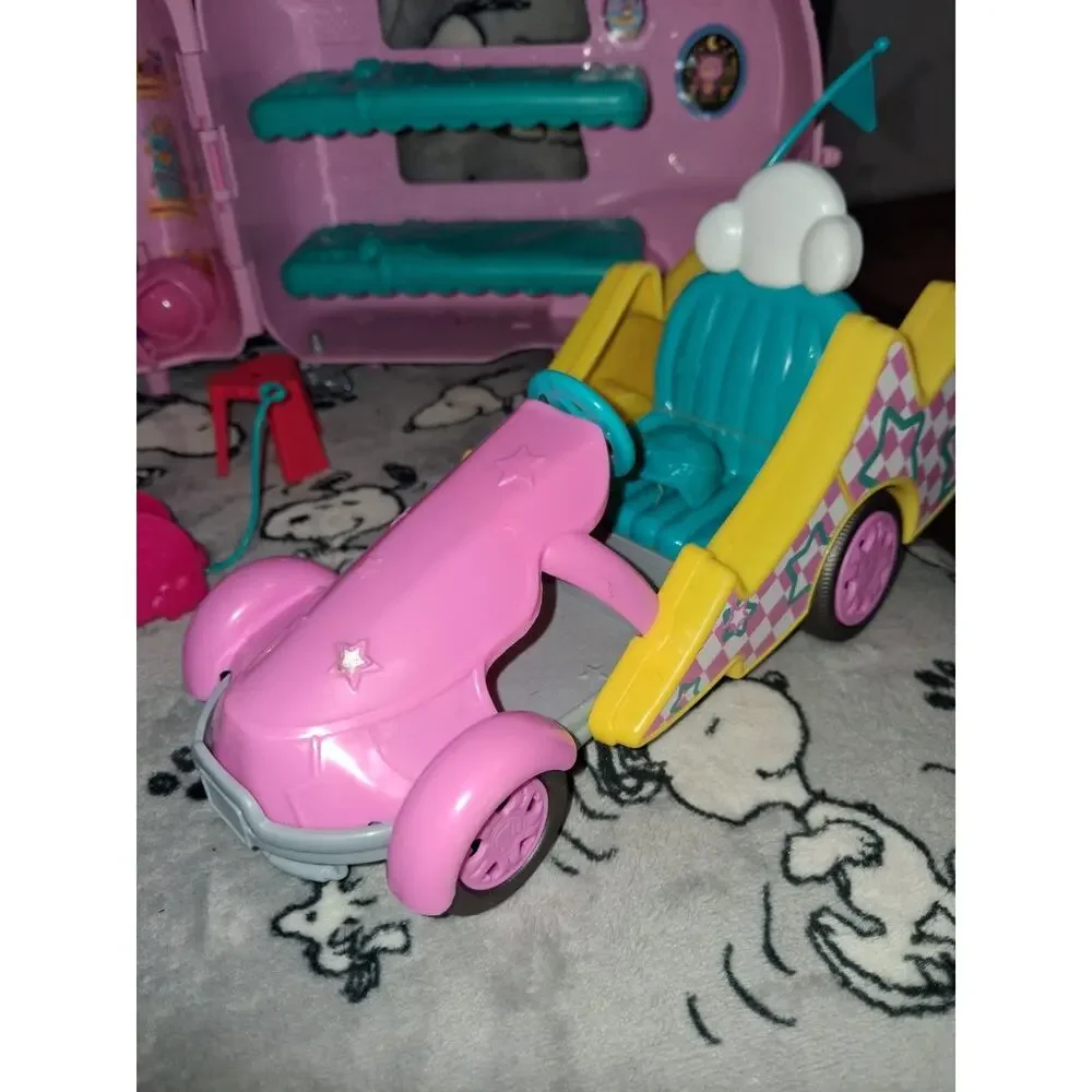 Barbie Pink Chelsea Camper Set With Doll, Racecar, And Accessories